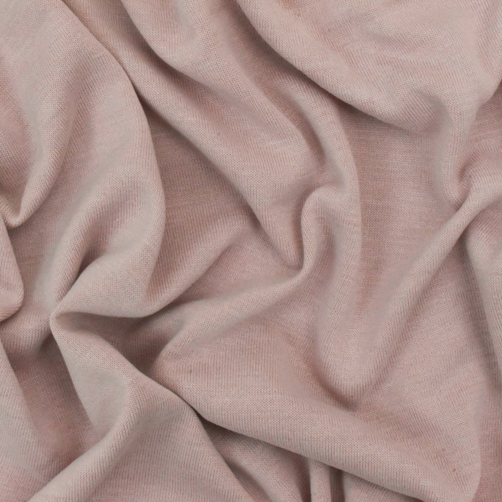 1 Yard Ice Rose Solid Stretch Brushed Jersey Knit Fabric For Blouses And Activewear 60 Inches Width