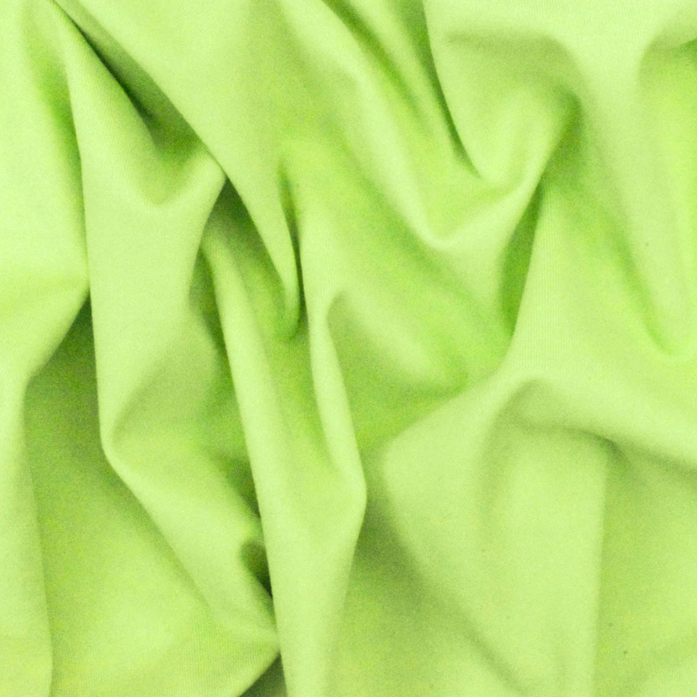 1 Yard Lime Yellow Solid Stretch Tricot Yoga Swimwear Knit Fabric For Swimwear And Activewear 54 Inches Width