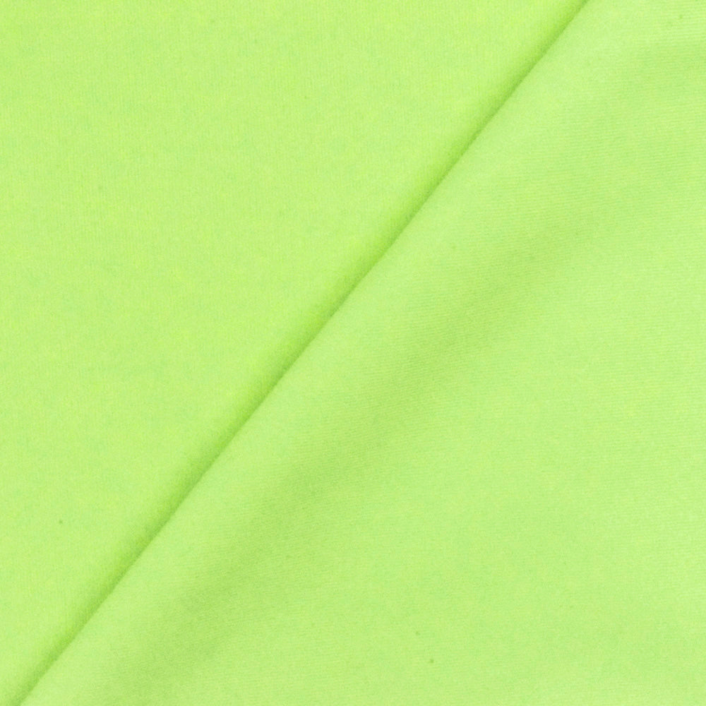 1 Yard Lime Yellow Solid Stretch Tricot Yoga Swimwear Knit Fabric For Swimwear And Activewear 54 Inches Width