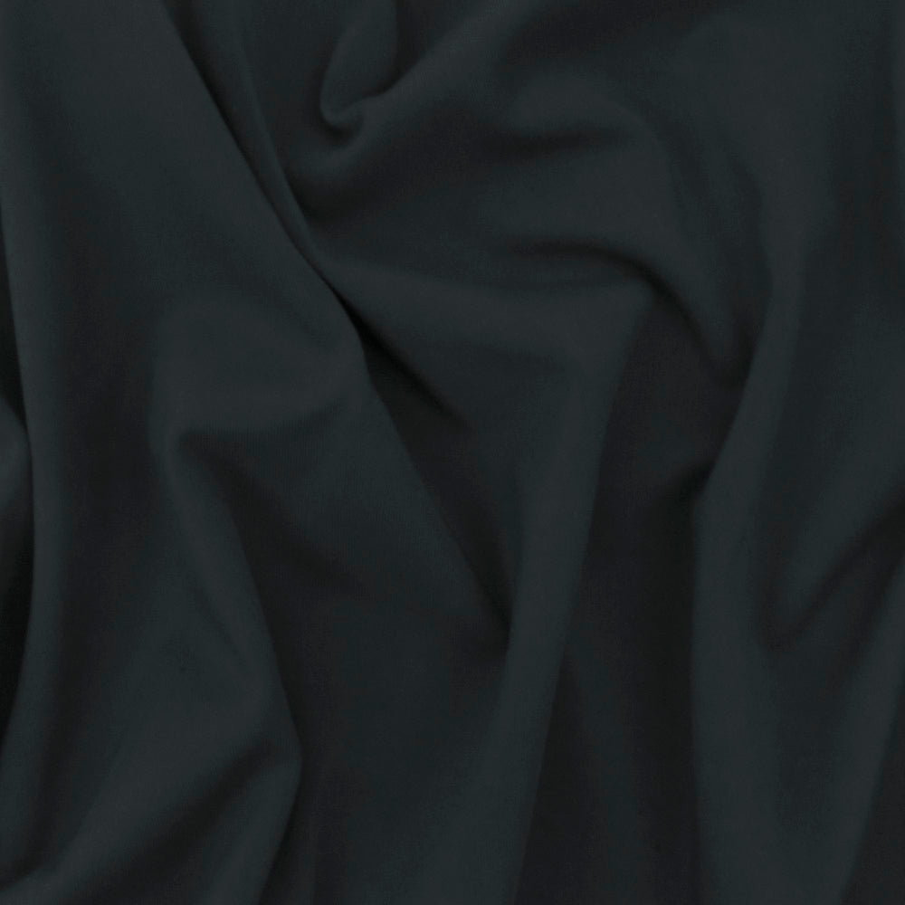 1 Yard Carbon Gray Solid Stretch Tricot Yoga Swimwear Knit Fabric For Swimwear And Activewear 52 Inches Width