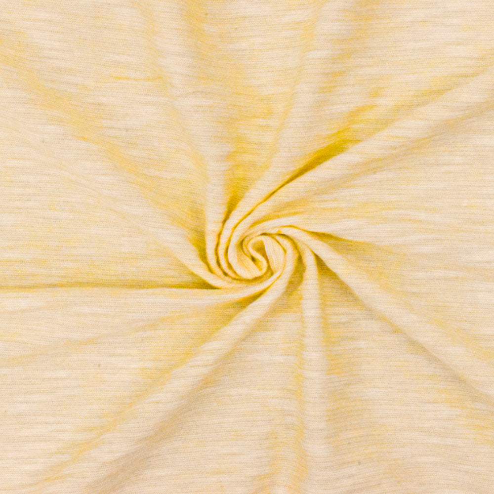 1 Yard Light Yellow White Stripe Crinkle Stretch Jersey Knit Fabric For Blouses And Dancewear 60 Inches Width