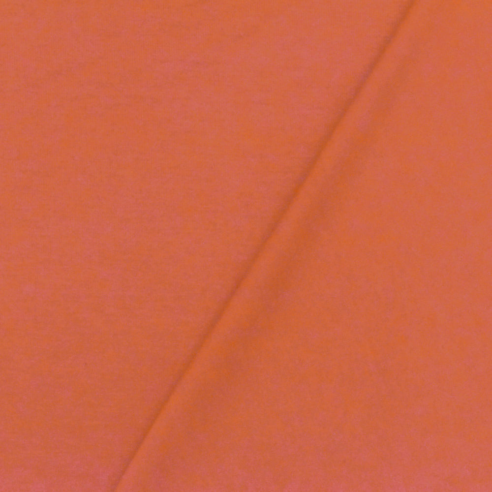1 Yard Clay Orange Solid Stretch Rayon Jersey Knit Fabric For Blouses And Basic Tees 58 Inches Width