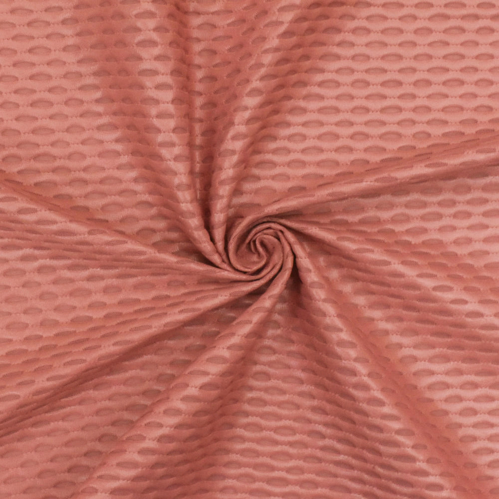 1 Yard Antique Rose Pink Stretch 3D Mesh Activewear Fabric Four Way Stretch 59 Inch Width