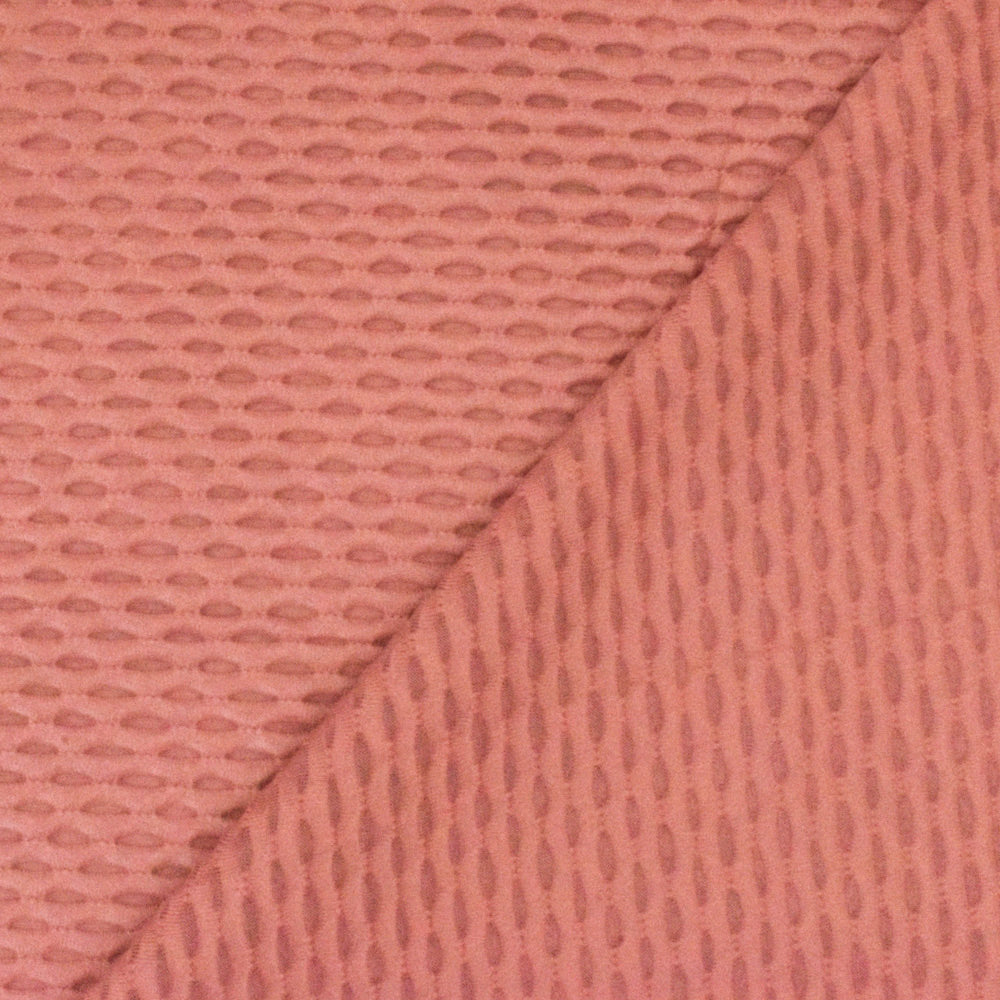 1 Yard Antique Rose Pink Stretch 3D Mesh Activewear Fabric Four Way Stretch 59 Inch Width