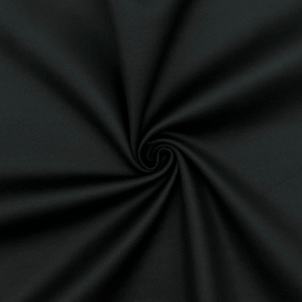 1 Yard Oil Black Solid Stretch Polyester Scuba Swimwear Knit Fabric For Swimwear 54 Inches Width