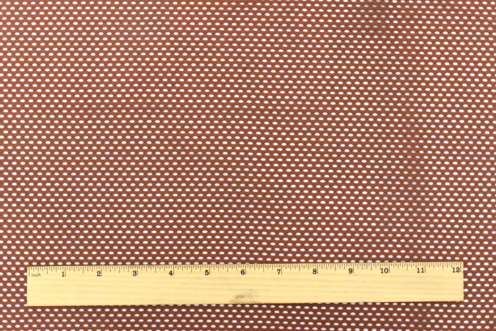 1 Yard Copper Brown Mesh Stretch Yoga Activewear Knit Fabric For Dancewear And Blouses 51 Inches Width