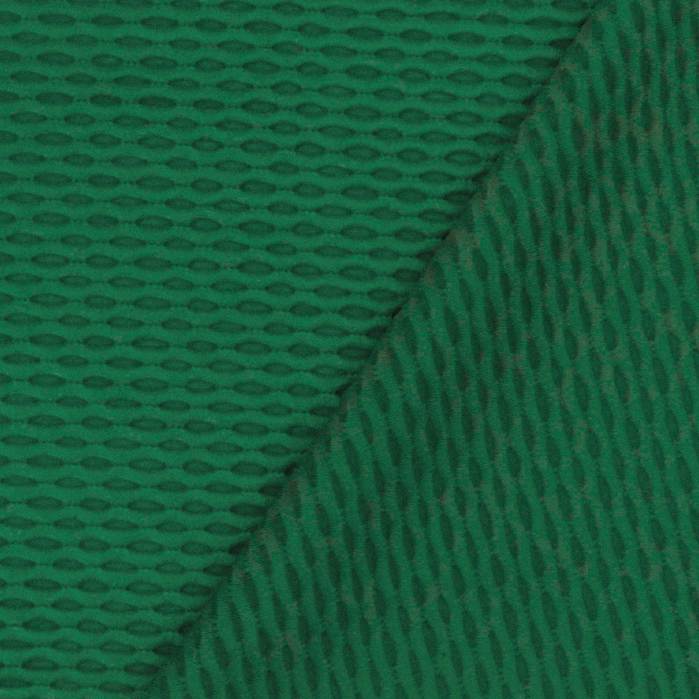 1 Yard Kelly Green 3D Mesh Stretch Yoga Activewear Fabric For Overlays And Dancewear 59 Inches Width