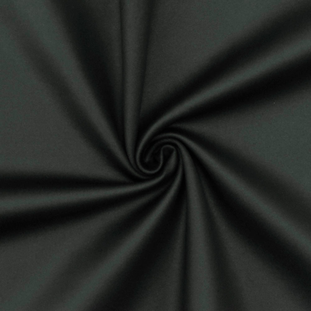 1 Yard Jade Black Solid Stretch Scuba Swimwear Knit Fabric Four Way Stretch 55 Inch Width