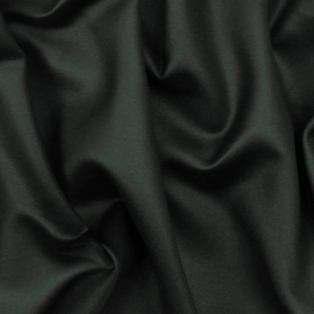 1 Yard Jade Black Solid Stretch Scuba Swimwear Knit Fabric Four Way Stretch 55 Inch Width