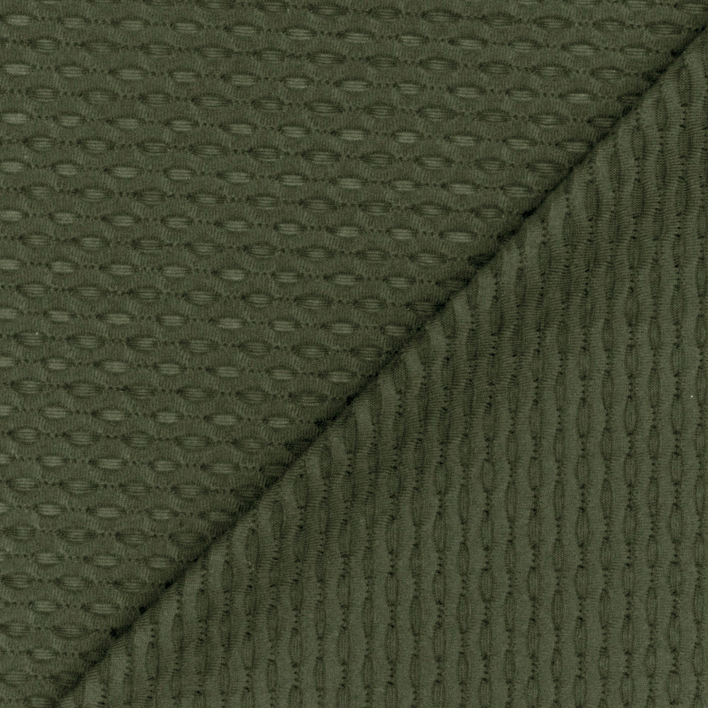 1 Yard Army Green 3D Mesh Stretch Yoga Activewear Fabric For Overlays And Dancewear 56 Inches Width