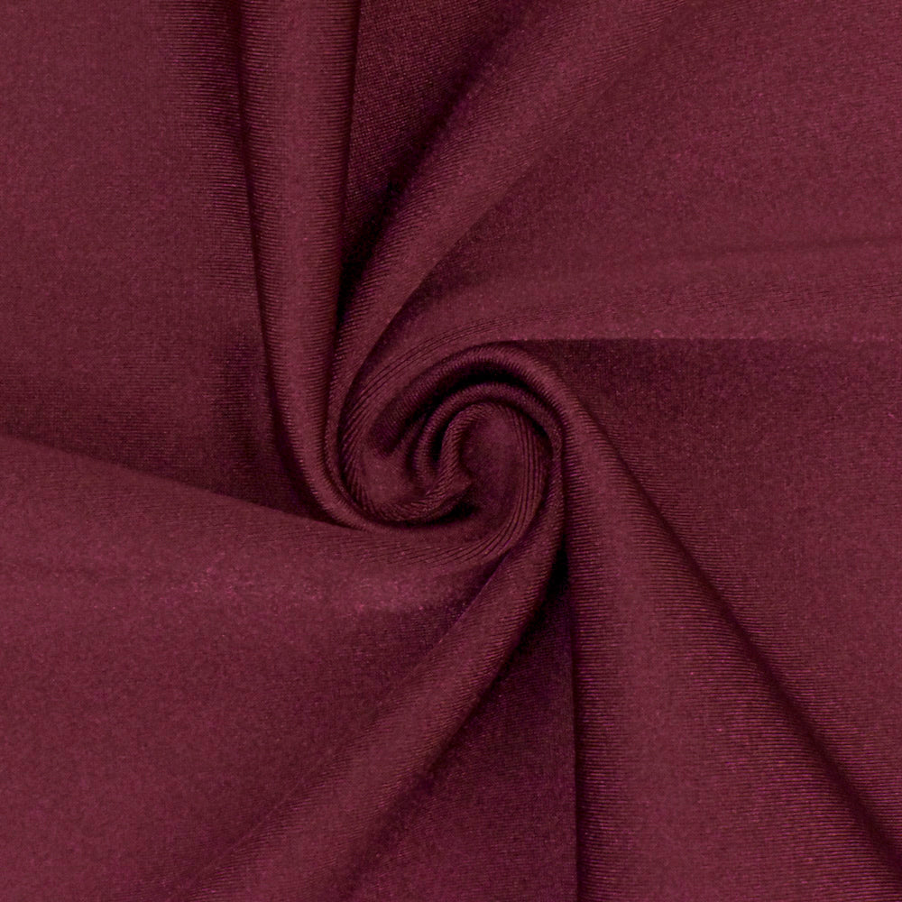 1 Yard Wine Red Stretch Satin Tricot Swimwear Fabric For Swimwear And Dancewear 59 Inches Width