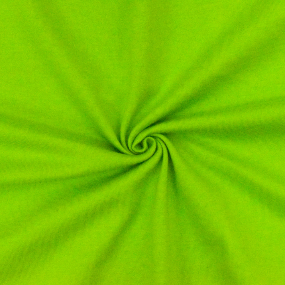 1 Yard Greenery Green Cotton Jersey Knit Fabric Stretch Matte Finish 65 Inch Width