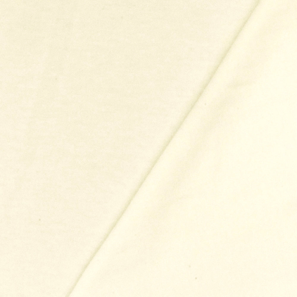 1 Yard Eggnog Ivory Cotton Jersey Knit Fabric Stretch Soft Matte 62 Inch Width