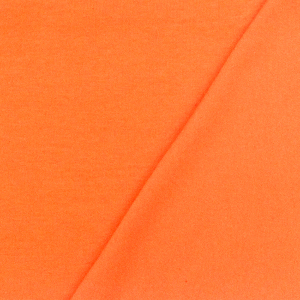 1 Yard Strong Orange Stretch Cotton Jersey Knit Fabric Soft Matte Finish 63 Inch Width