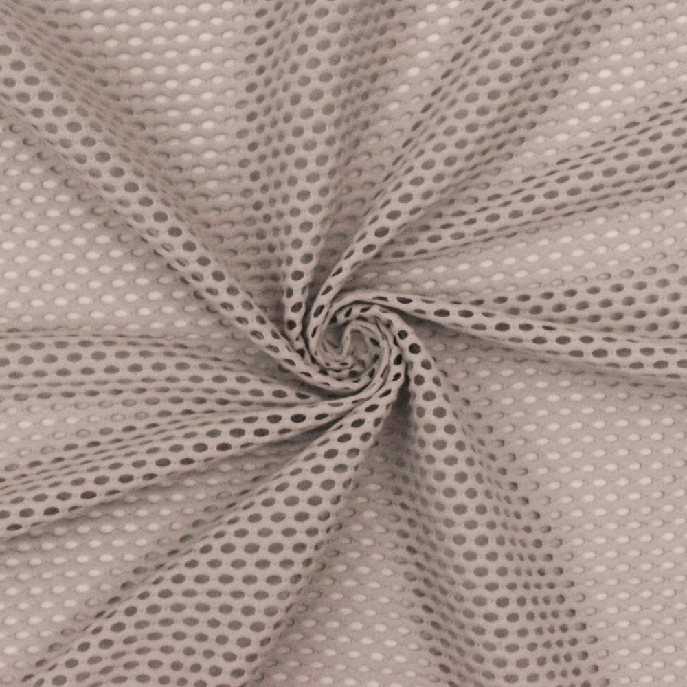 1 Yard Muted Beige Mesh Stretch Yoga Activewear Knit Fabric Four Way 52 Inch Width