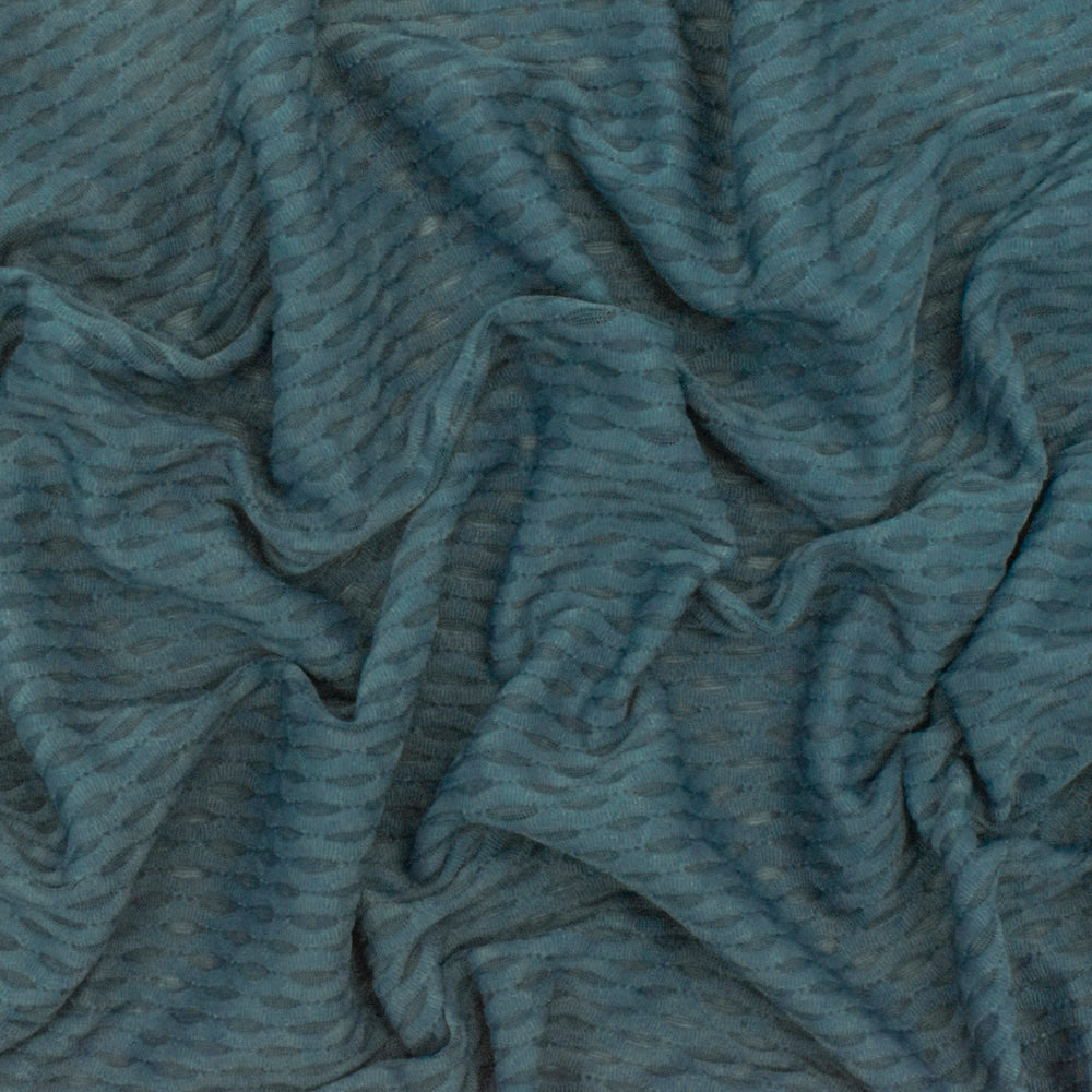 1 Yard Dusty Teal 3D Mesh Stretch Yoga Activewear Fabric Nylon Spandex 57 Inch Width