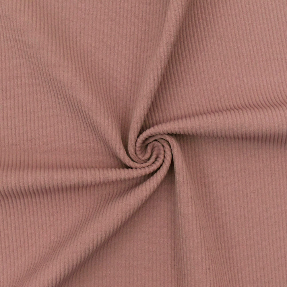 1 Yard Wood Pink Striped Double Knit Stretch Yoga Activewear Fabric 40 Inch Width