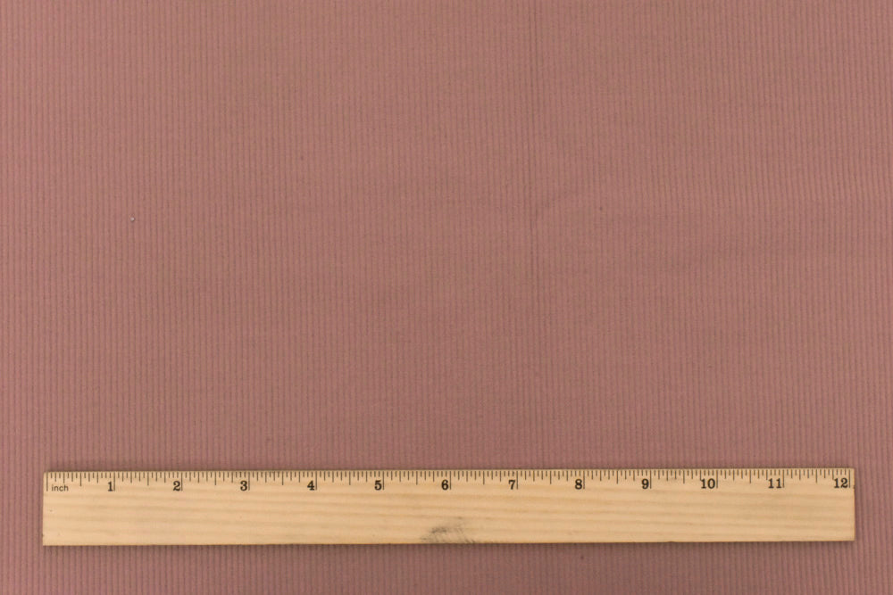 1 Yard Wood Pink Striped Double Knit Stretch Yoga Activewear Fabric 40 Inch Width