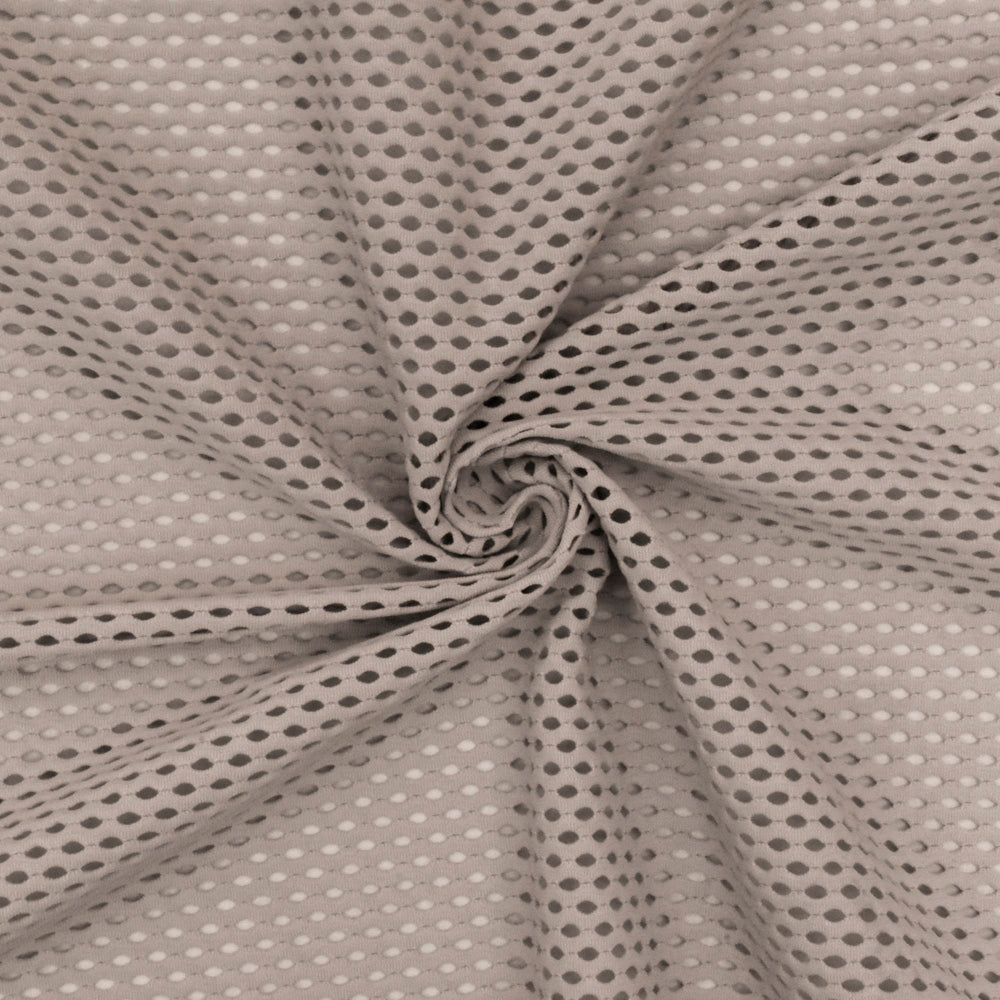 1 Yard Clay Beige Mesh Stretch Yoga Activewear Knit Fabric 50 Inches Wide
