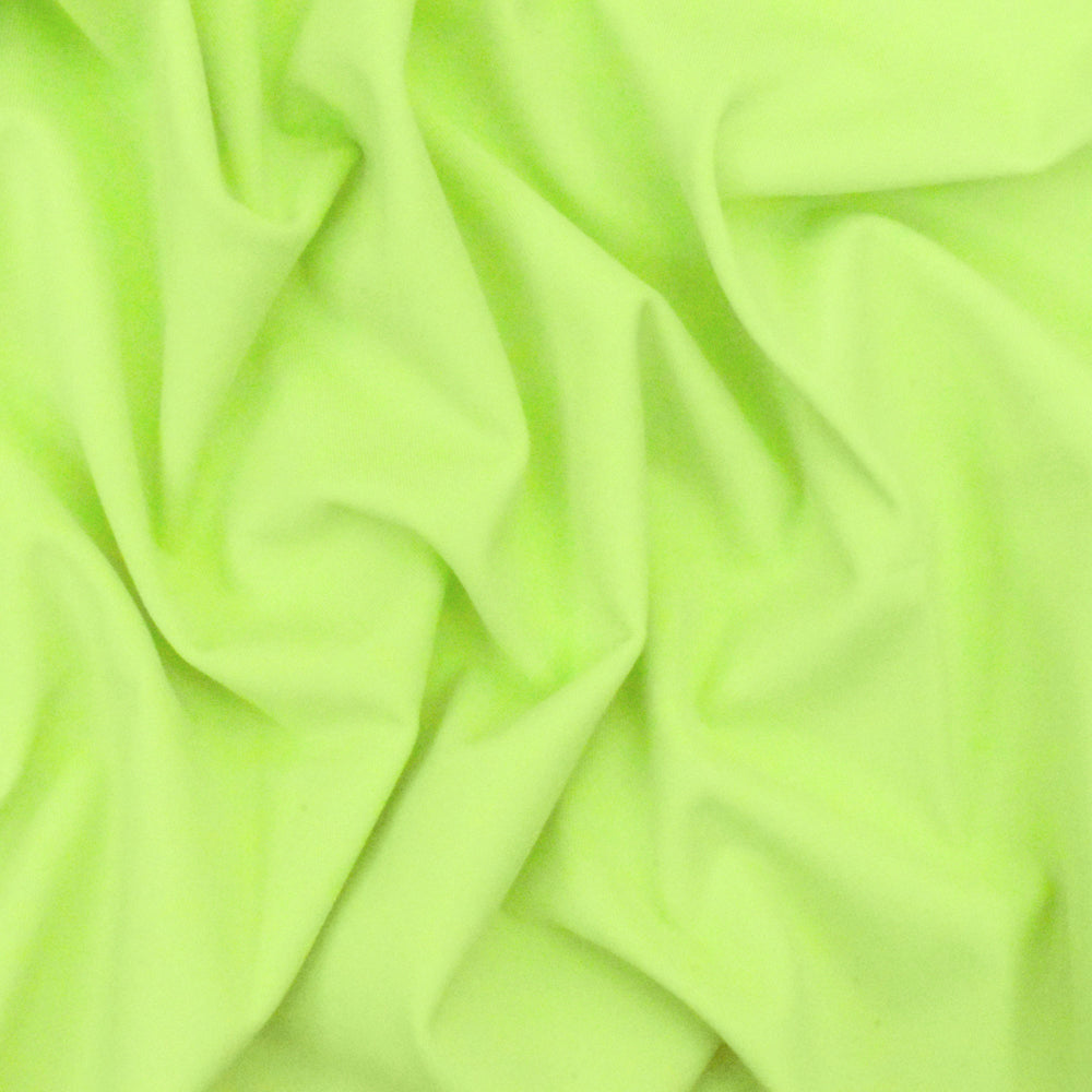 1 Yard Lime Green Solid Stretch Tricot Swimwear Fabric 55 Inches Wide
