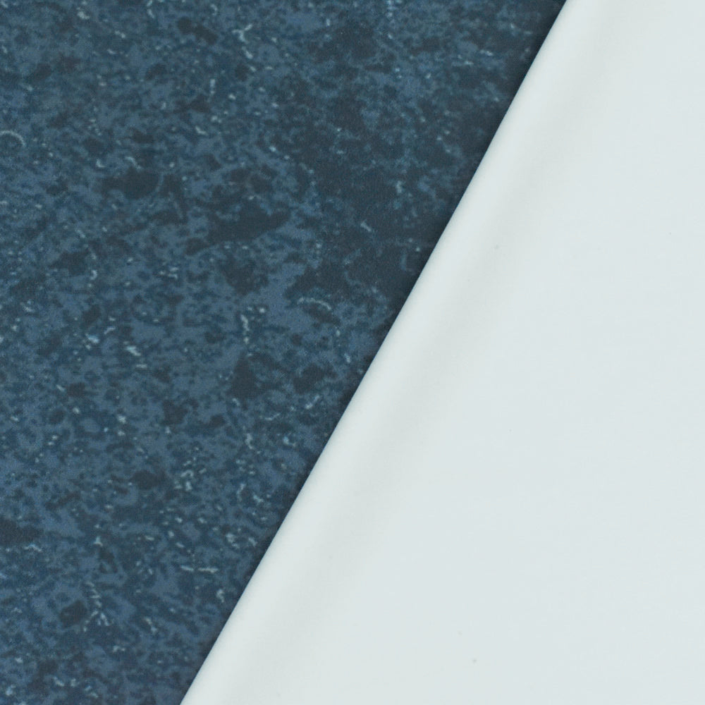 1 Yard Swamp Teal Blue Textured Print Stretch Tricot Swimwear Knit Fabric 59 Inches Wide