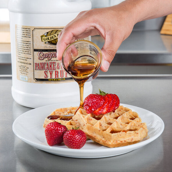 Golden Barrel Sugar-Free Pancake and Waffle Syrup 1 Gallon Container - 4/Case