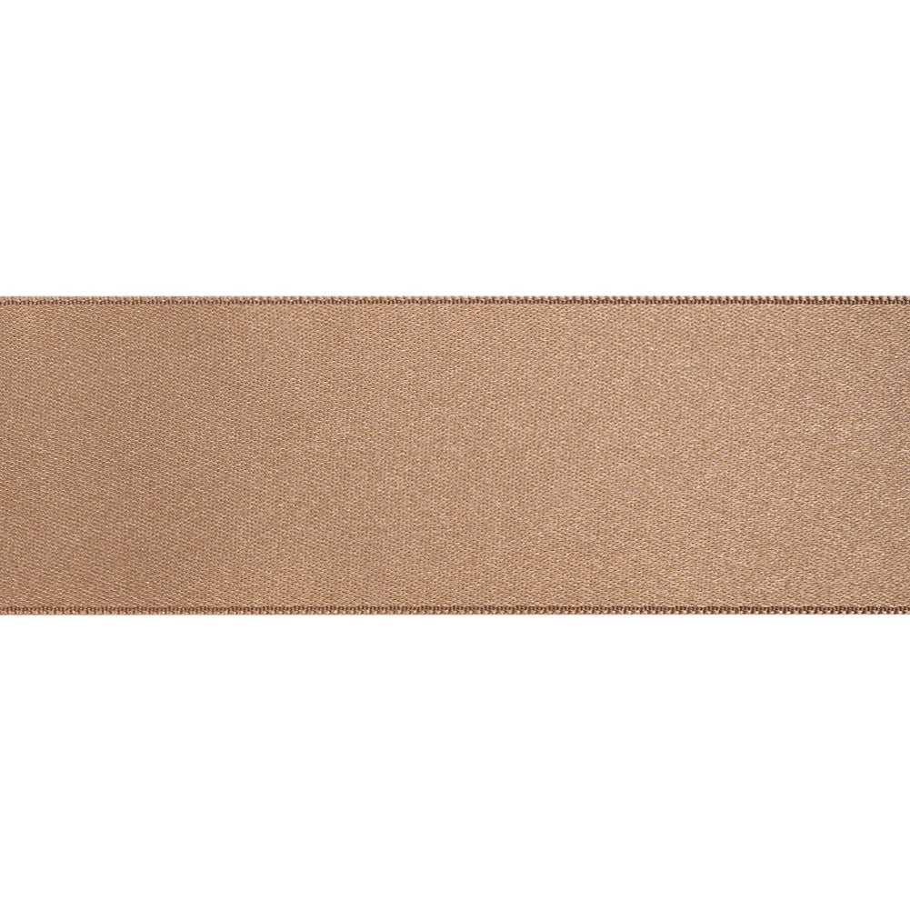 1.5" Taupe Double Face French Satin Ribbon