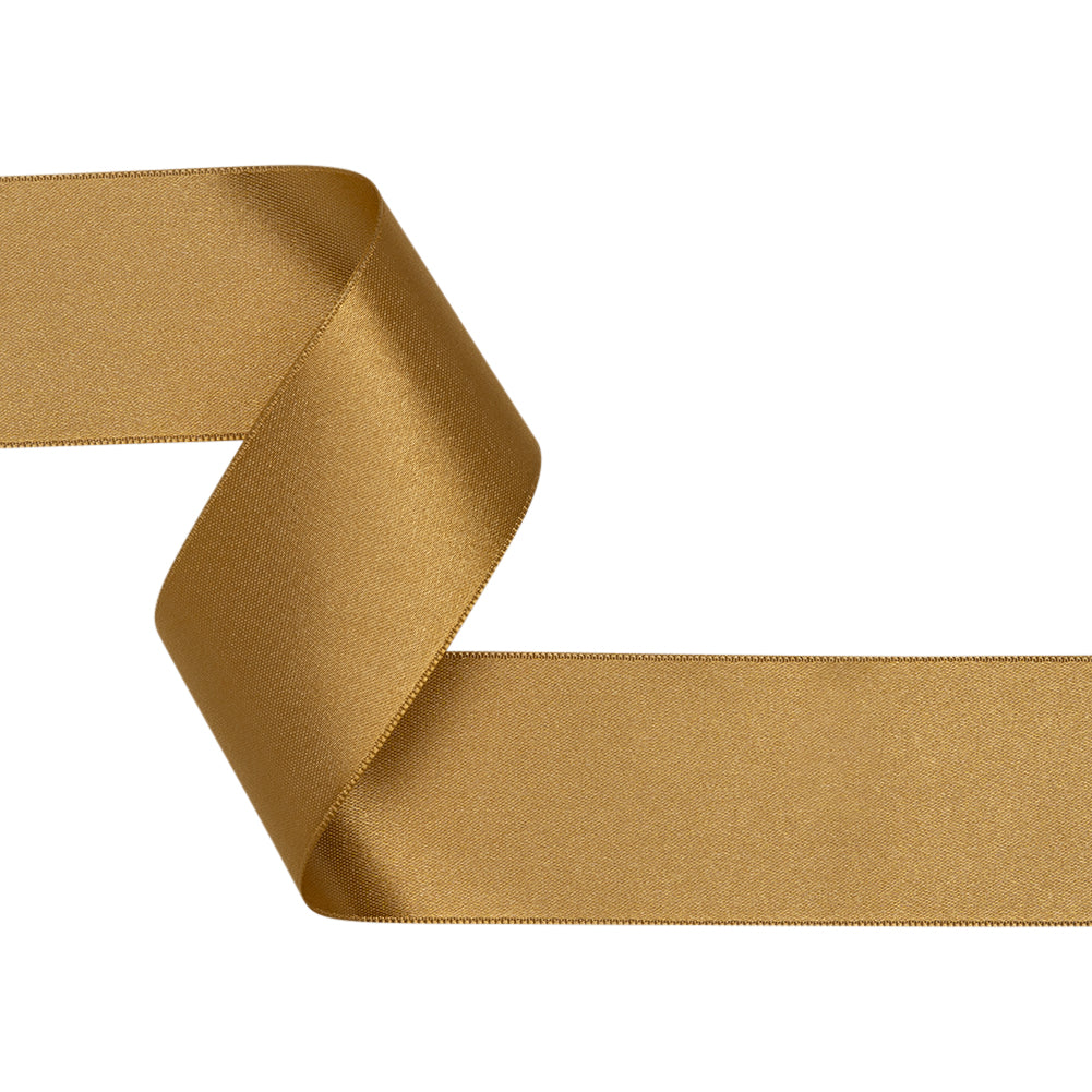 1.5" Gold Double Face French Satin Ribbon