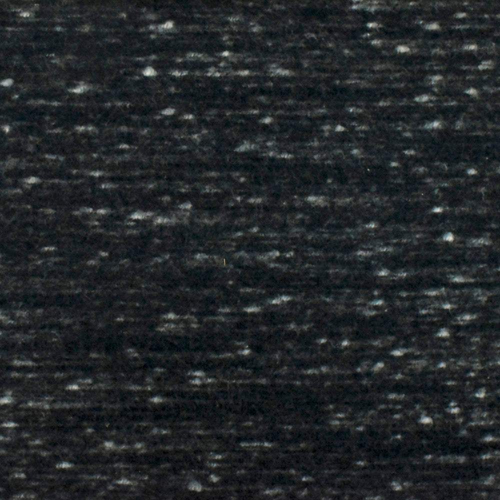 1 Yard Deep Gray & Ivory Famous Designer Textured Slub Brushed Back Rib Knit Fabric, 54 Inches Wide