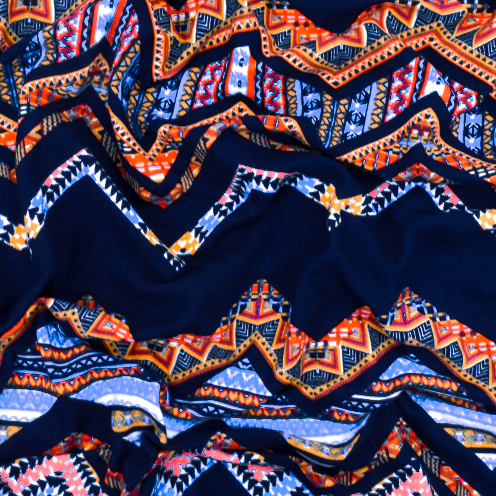 1 Yard Stormy Gray, White & Black Famous Designer Textured Double Knit Fabric 62 Inches Wide