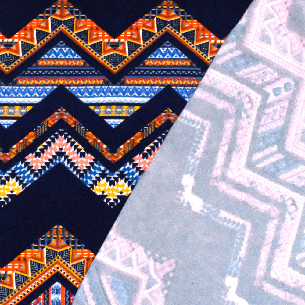 1 Yard Stormy Gray, White & Black Famous Designer Textured Double Knit Fabric 62 Inches Wide