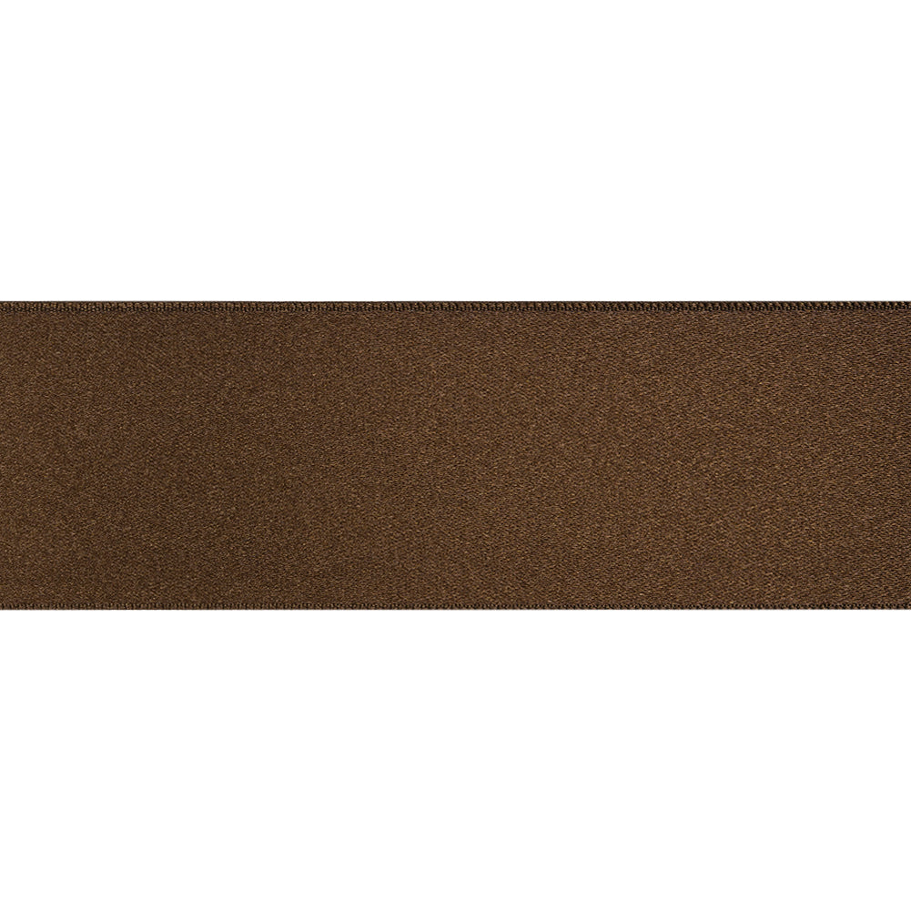 1.5" Brown Double Face French Satin Ribbon