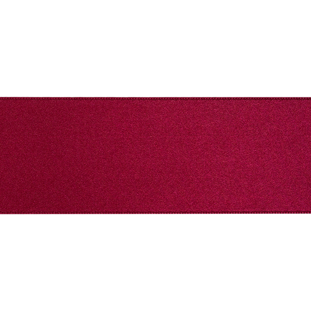 1.5" Dark Cherry Double Face French Satin Ribbon