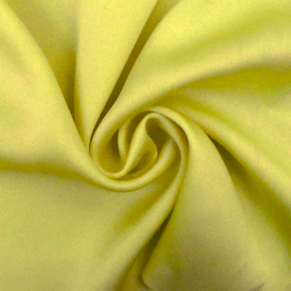 1 Yard Lemon Yellow Triacetate Crepe Momie Woven Fabric Apparel Blouses 56 Inches Width