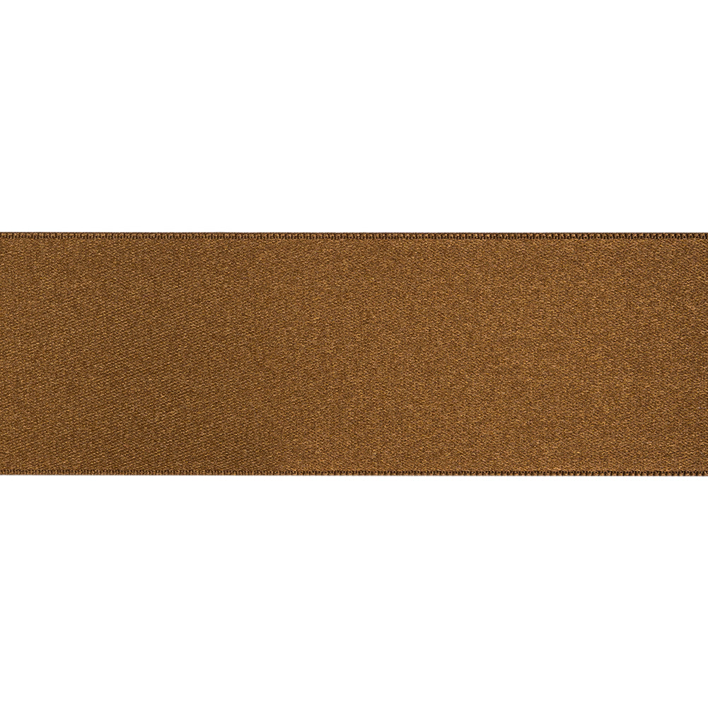 1.5" Light Brown Double Face French Satin Ribbon