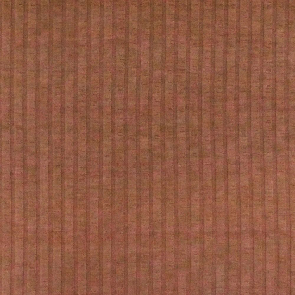 1 Yard Clay Brown Stretch Rib Knit Fabric Soft Textured 56 Inches Width
