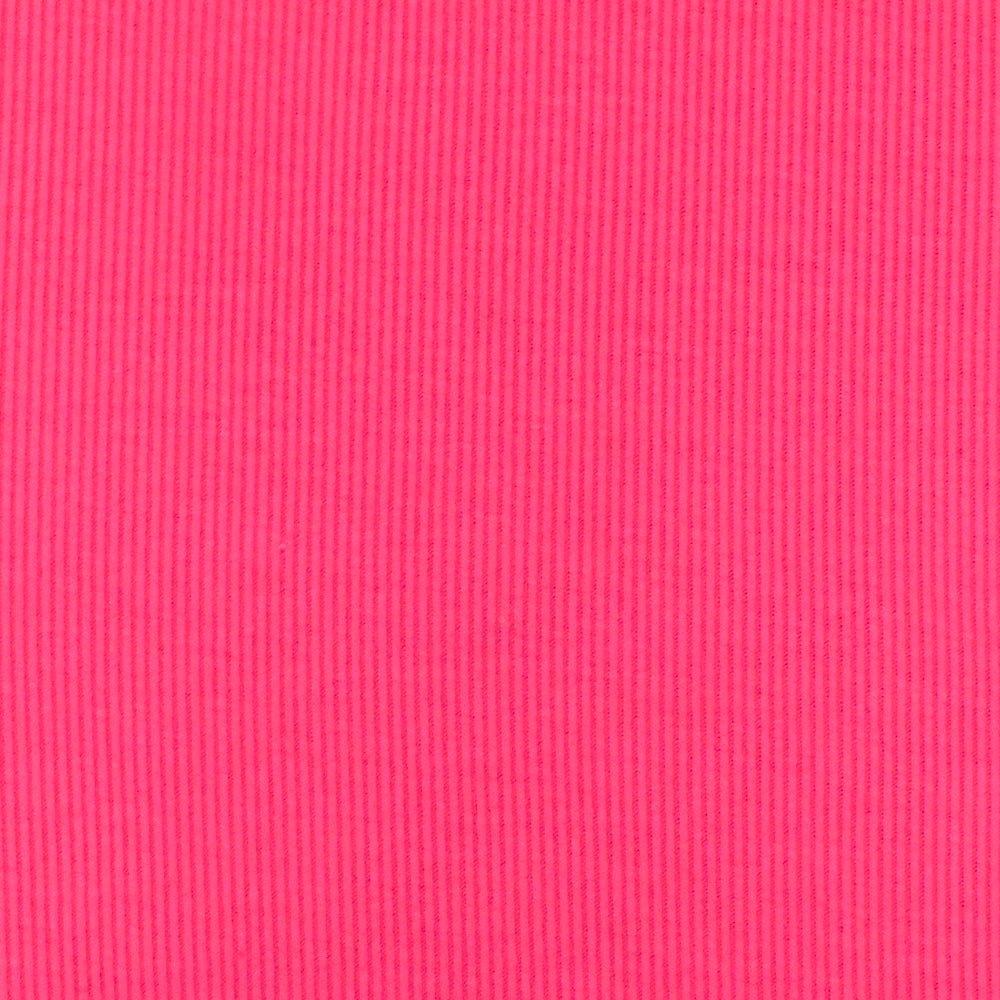 1 Yard Hot Pink Stretch Rib Knit Fabric Spandex 59 Inches Width