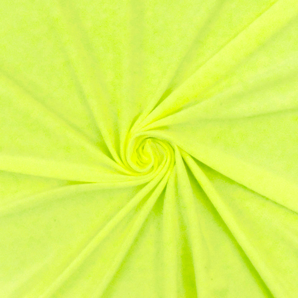 1 Yard Neon Yellow Activewear Stretch Knit Fabric Soft Spandex Lightweight 58 Inches Width