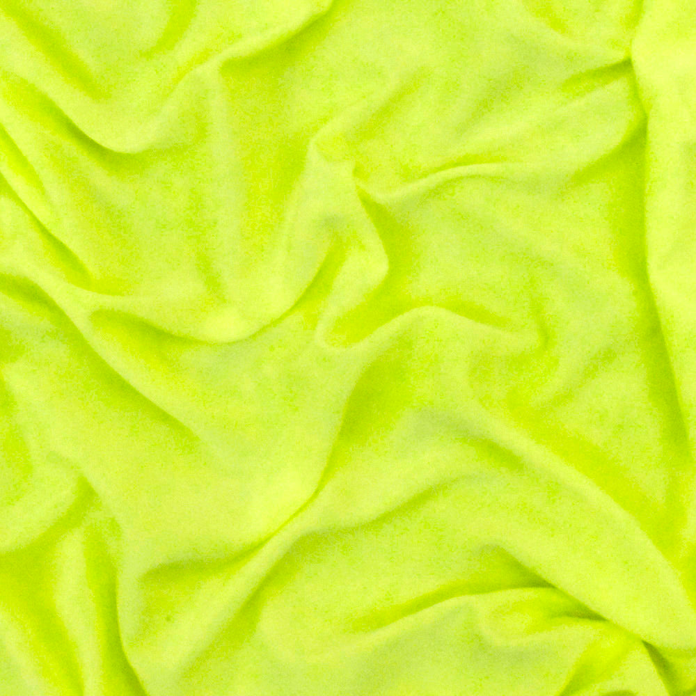 1 Yard Neon Yellow Activewear Stretch Knit Fabric Soft Spandex Lightweight 58 Inches Width
