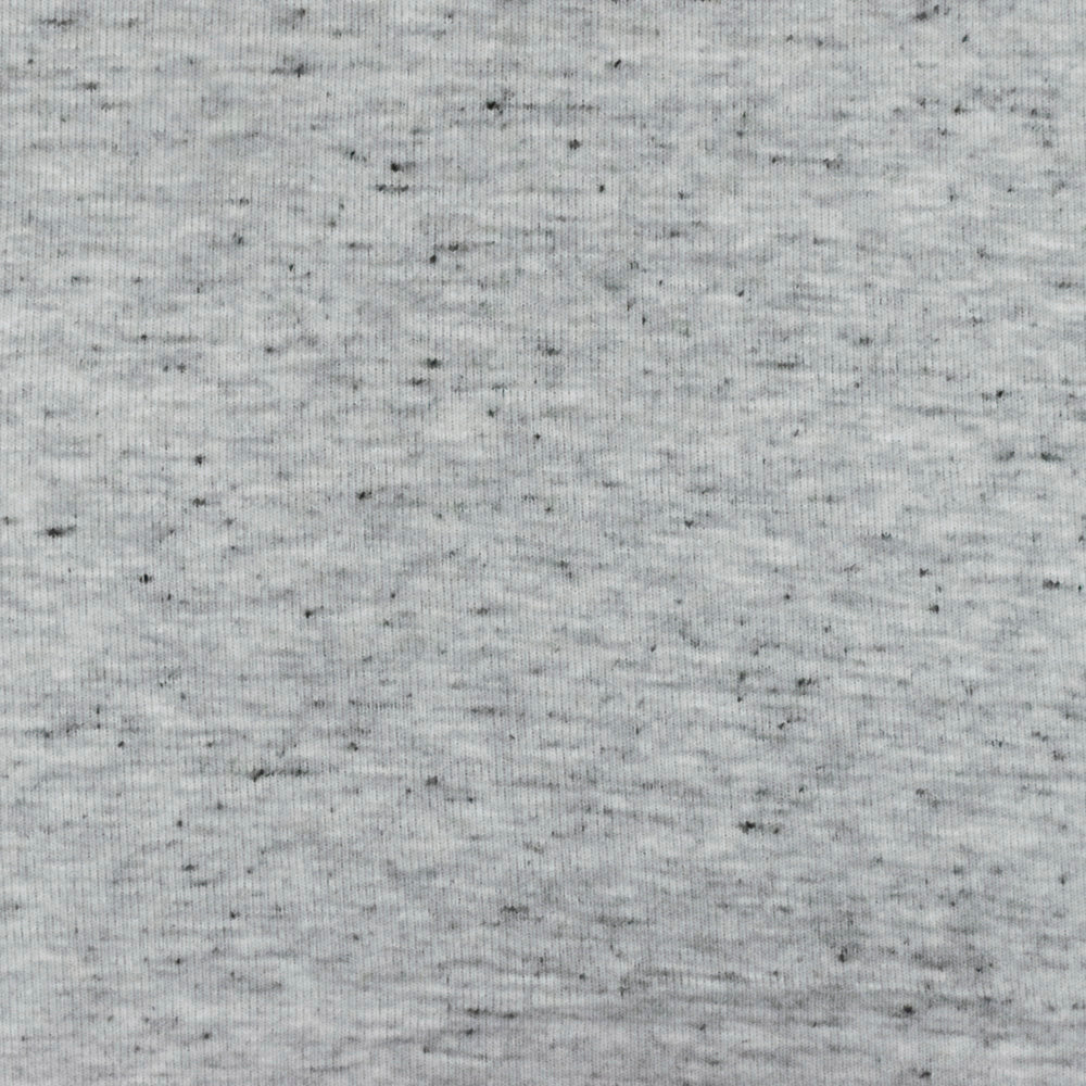 1 Yard Gray & Black Spots Slubbed Jersey Textured Stretch Knit for Apparel & Dancewear, 60" Wide