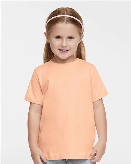 RADYAN® Toddler Fine Jersey Crewneck Short Sleeve Tee - 3321