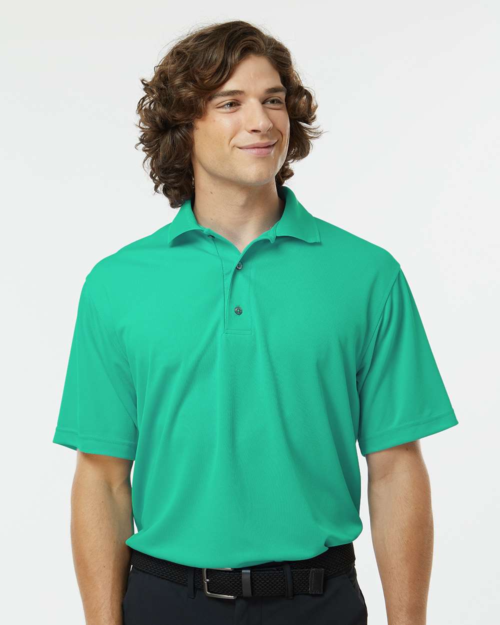 Paragon® Men's Saratoga Performance Mini Mesh Polo Short Sleeve T-Shirt