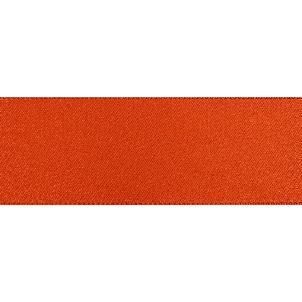 1.5" Pumpkin Double Face French Satin Ribbon