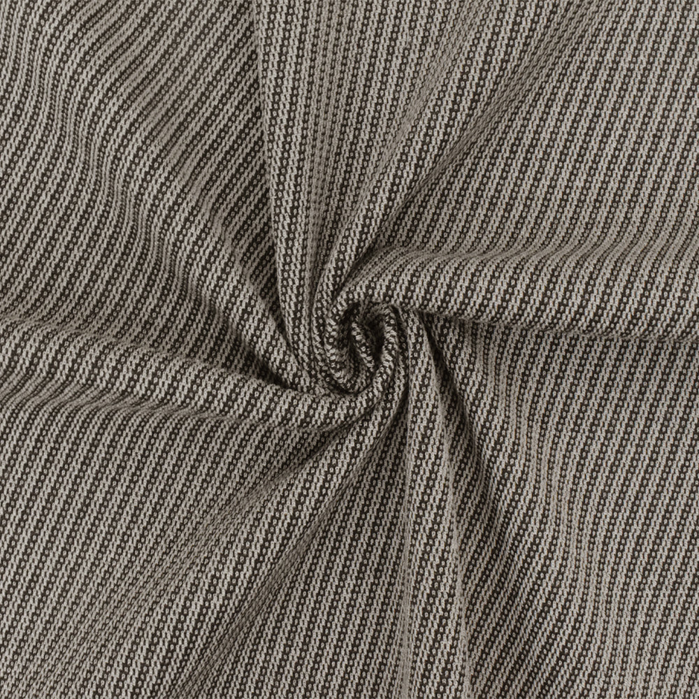 1 Yard Ash Beige Gray Twill Jacquard Wool Cotton Double Knit Fabric for Jackets 60 Inches Width