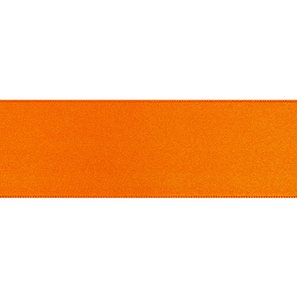 1.5" Orange Double Face French Satin Ribbon
