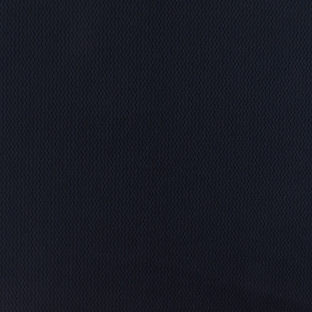 1 Yard Stark Blue Black Mini Wave Stretch Jacquard Double Knit Fabric 52 Inch Width