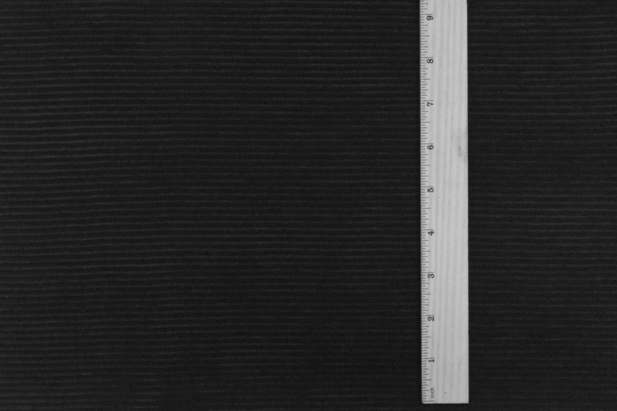 1 Yard Classic Black 3D Stripe Stretch Semi Sheer Knit Fabric 51 Inches
