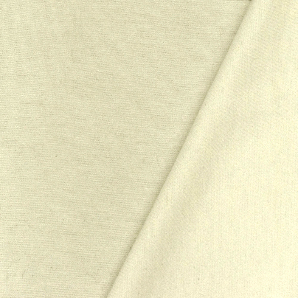 1 Yard Solid Stretch Polyester Cream Ivory Double Knit Fabric 58 Inches