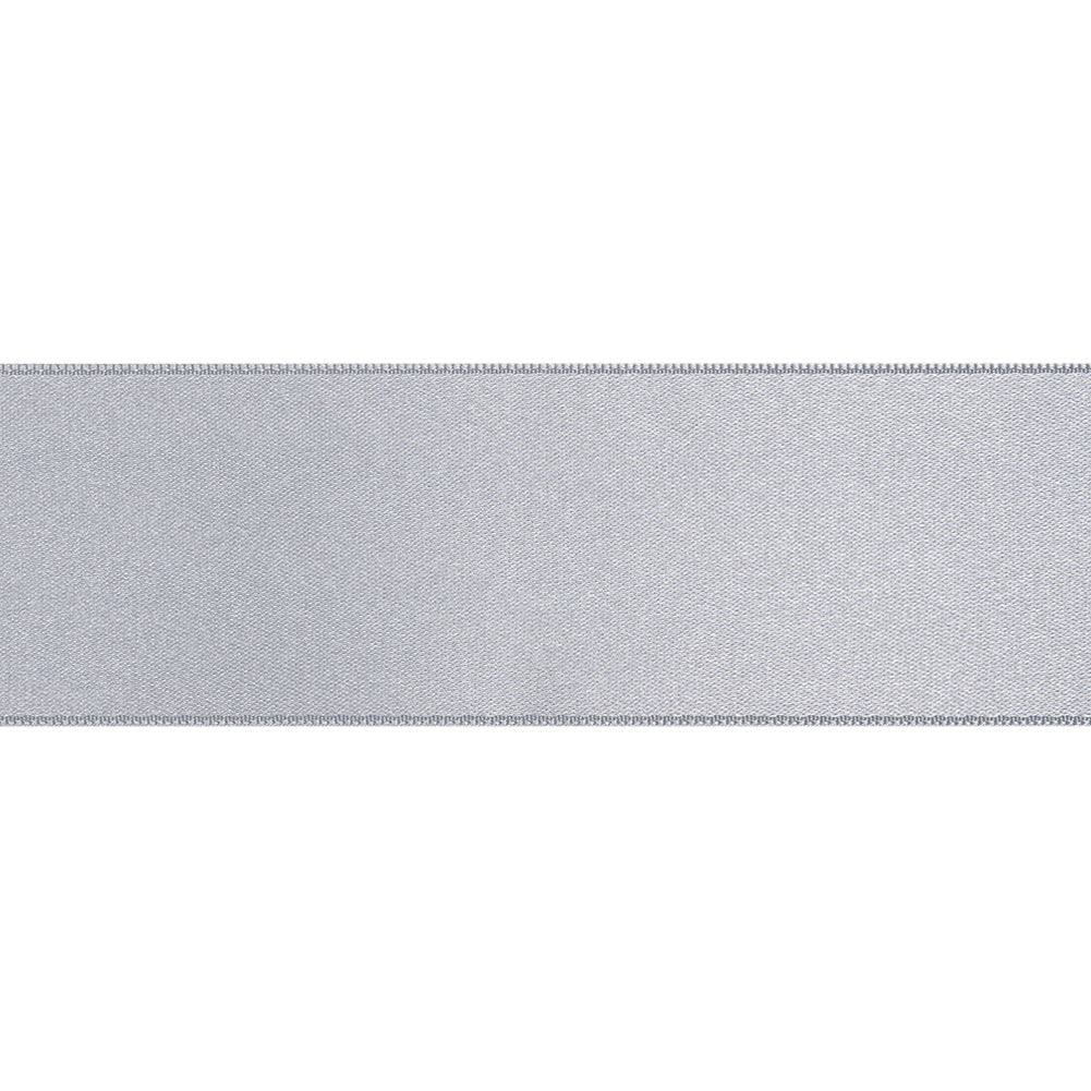 1.5" Light Gray Double Face French Satin Ribbon