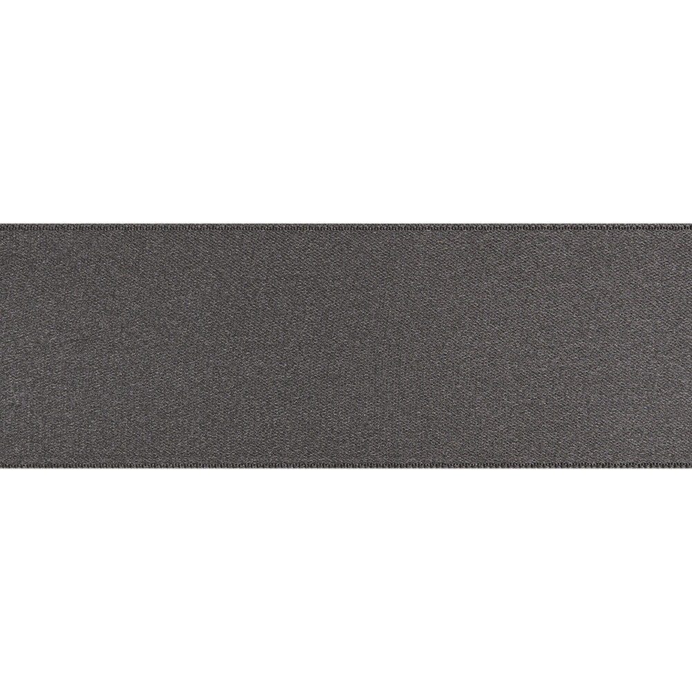 1.5" Charcoal Double Face French Satin Ribbon